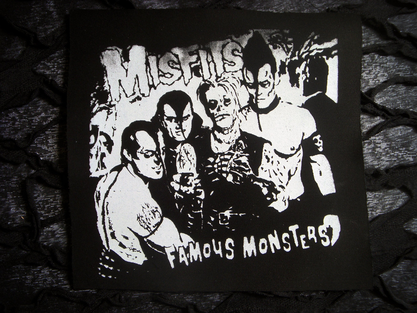 The Misfits Famous Monsters Horror Punk Sew-on Fabric