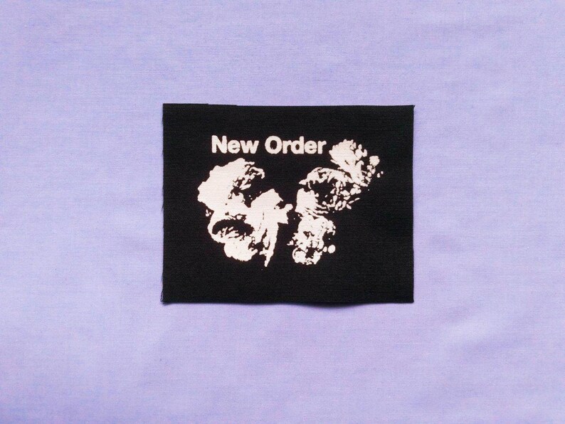 New Order Post Punk Sew-on Fabric Patches image 1
