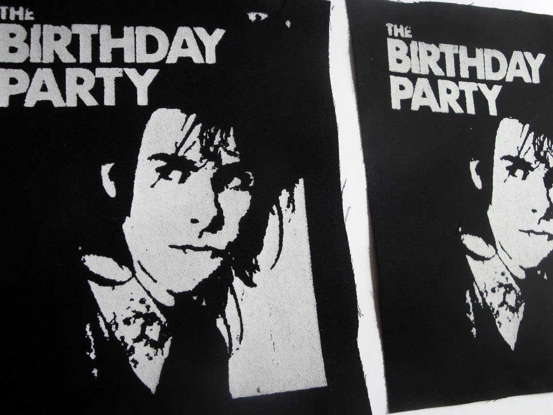 Nick Cave The Birthday Party Goth Punk Sew On Patch Black Etsy