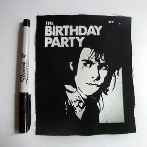 Nick Cave The Birthday Party Post Punk Sew-on Patch image 2