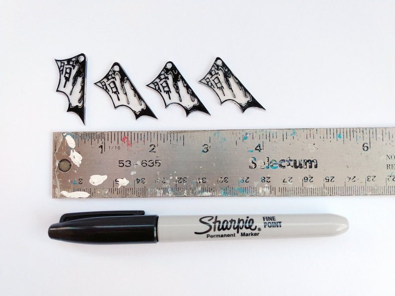 Sharpie Bat Japanese Darkness Kanji Bat Wings Halloween Handmade Acrylic Word ...