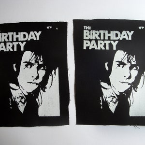 Nick Cave The Birthday Party Post Punk Sew-on Patch image 3