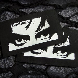 Bauhaus Peter Murphy Eyes Post Punk Fabric Sew-on Patches