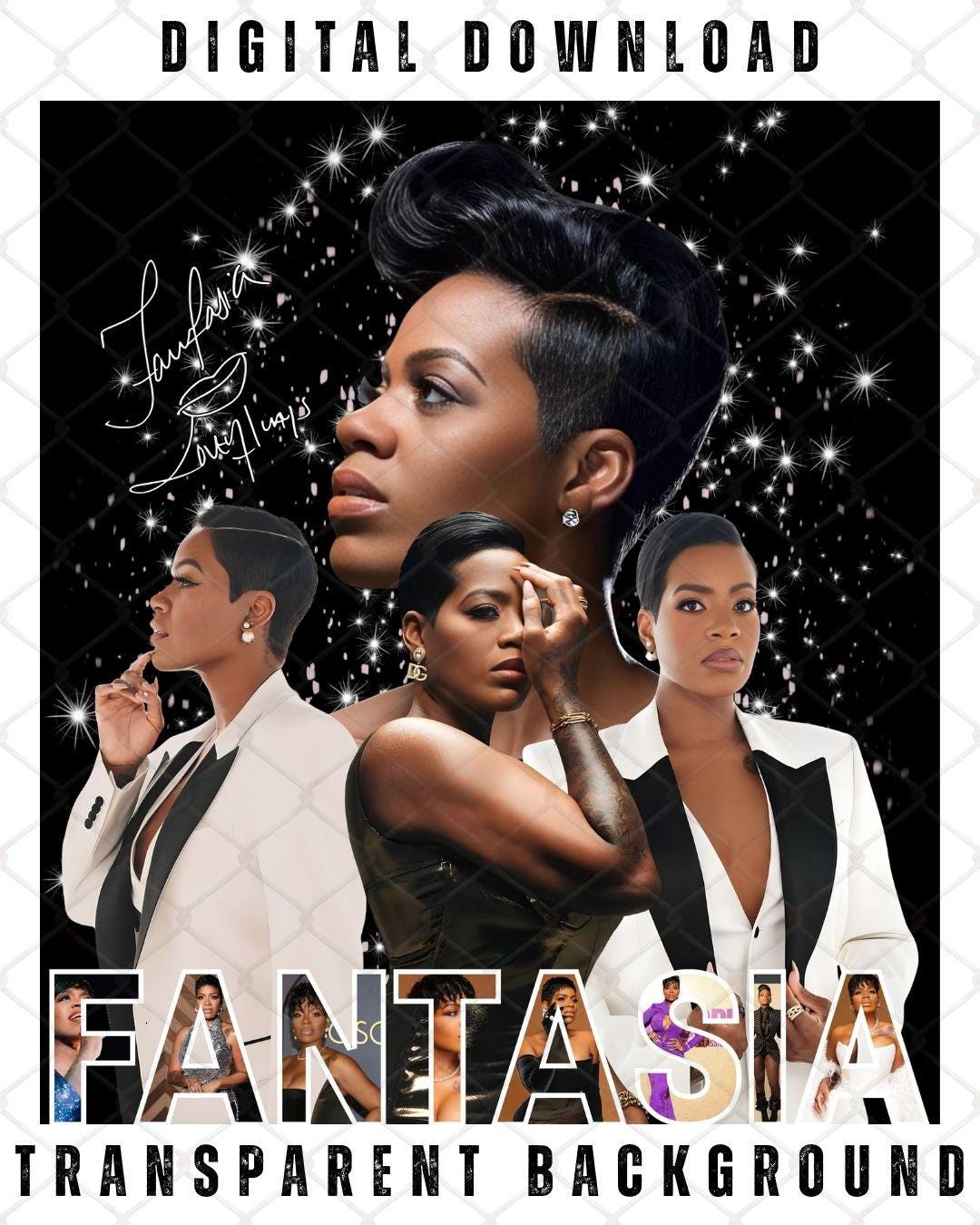 Fantasia Barrino PNG File Rock Soul 2026 Tour PNG Concert T Shirt Il P5pt 