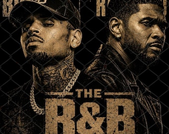 Usher Chris Brown Raymond and Brown R&B Tour 2026 PNG (Digital Download)