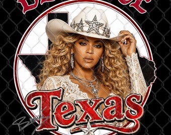 Beyoncé Cowboy Carter Tour PNG File, Cowboy Concert Png, Cowboy Carter Album 2026 PNG: Concert T-Shirt Design (Digital Download)