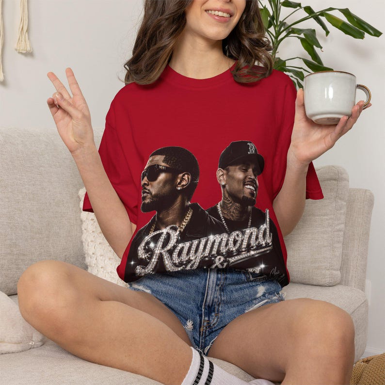 R&B Tour Vibes PNG, Usher Chris Brown Inspired Graphic, Raymond Brown Shirt Design, Retro Concert Tee, Music Sublimation Digital Download