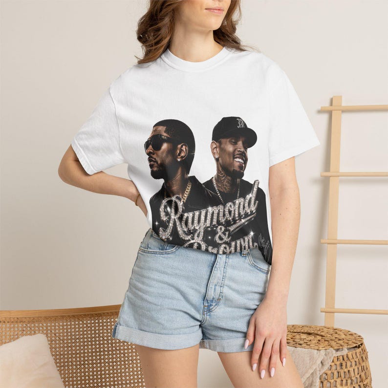 R&B Tour Vibes PNG, Usher Chris Brown Inspired Graphic, Raymond Brown Shirt Design, Retro Concert Tee, Music Sublimation Digital Download