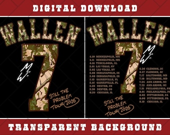 MORGAN WALLEN PNG, Still The Problem Tour 2026 Digita File, Instant Download
