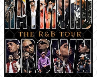 Raymond Brown R&B Tour 2026 PNG Design (Digital Download)