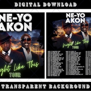 Ne-Yo & Akon Tour 2026 PNG : prêt à imprimer (téléchargement numérique)