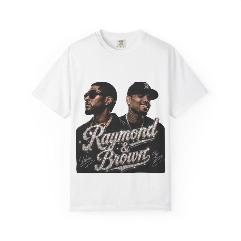 R&B Tour Vibes PNG, Usher Chris Brown Inspired Graphic, Raymond Brown Shirt Design, Retro Concert Tee, Music Sublimation Digital Download