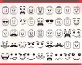 Brick Faces Svg Bundle, Kids Toys Svg Png, Brick Svg Png, Building Blocks Svg,Brick Faces Svg Bundle,Vector Play Bricks SVG,Instant Downlaod