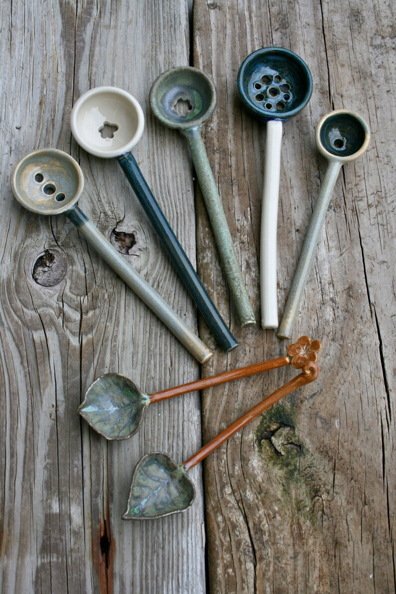 Ceramic olive spoon Etsy