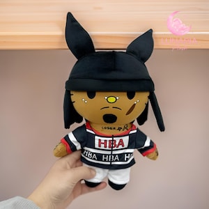 Streetwear Dog Plushie: Hip Hop Outfit Stuffed Animal Toy