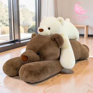 Bear Plush Body Pillow Soft Cuddle Cushion