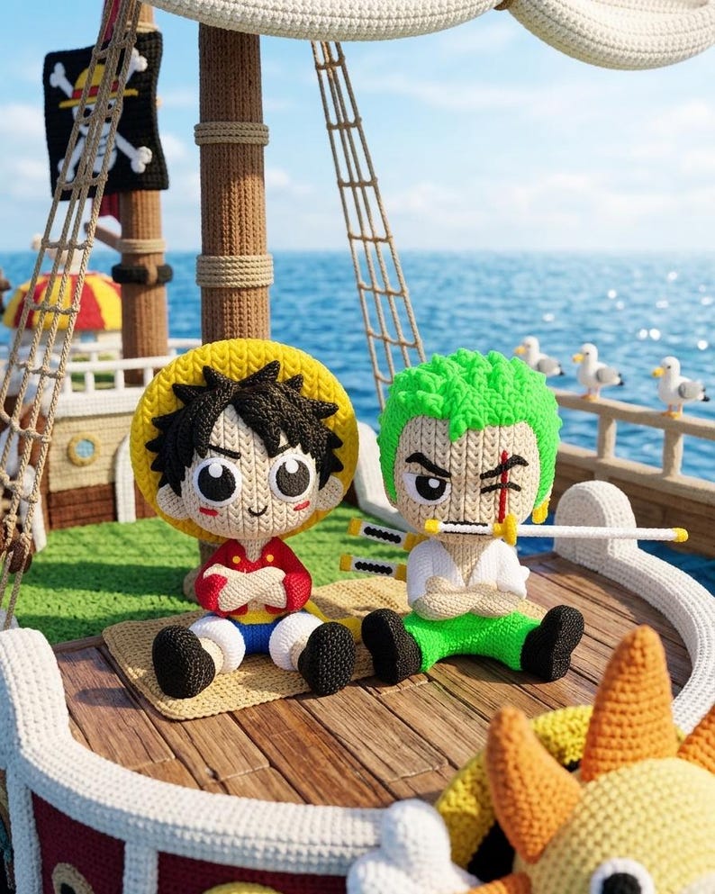 Monkey D. Luffy figure in 3D printed style made of PLA, 18 cm, One Piece, perfect decoration for collectors and otaku gift image 5
