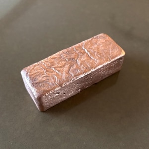 Copper Bar – Large Hand Cast Recycled Copper Ingot – Raw Copper for Casting & Metal Work