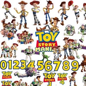 Toy Story PNG Bundle, Woody Buzz Jessie Clipart SVG, Kids Birthday DIY Sublimation, Cricut Cut File, Sticker Wall Art,Mr Potato Head Rex Jpg