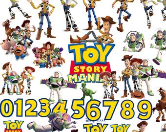 Toy Story Clipart Bundle, Woody Buzz Jessie SVG, Kids Birthday DIY (Digital Download)