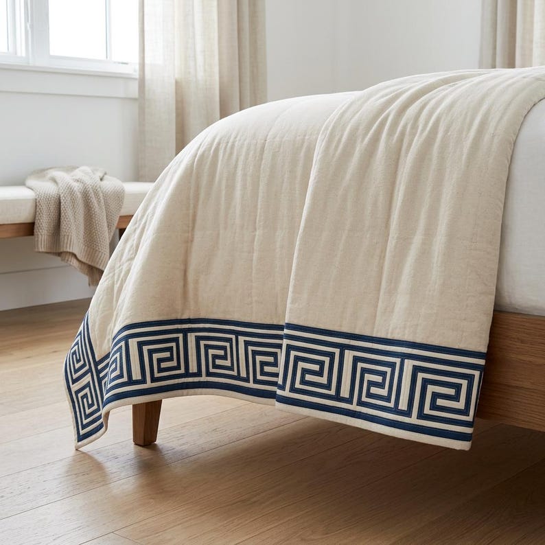 Geometriskt FPP-lapptäckemönster | Mall för quiltblock med papperslappverk | Modernt quiltmönster i PDF-format bild 2