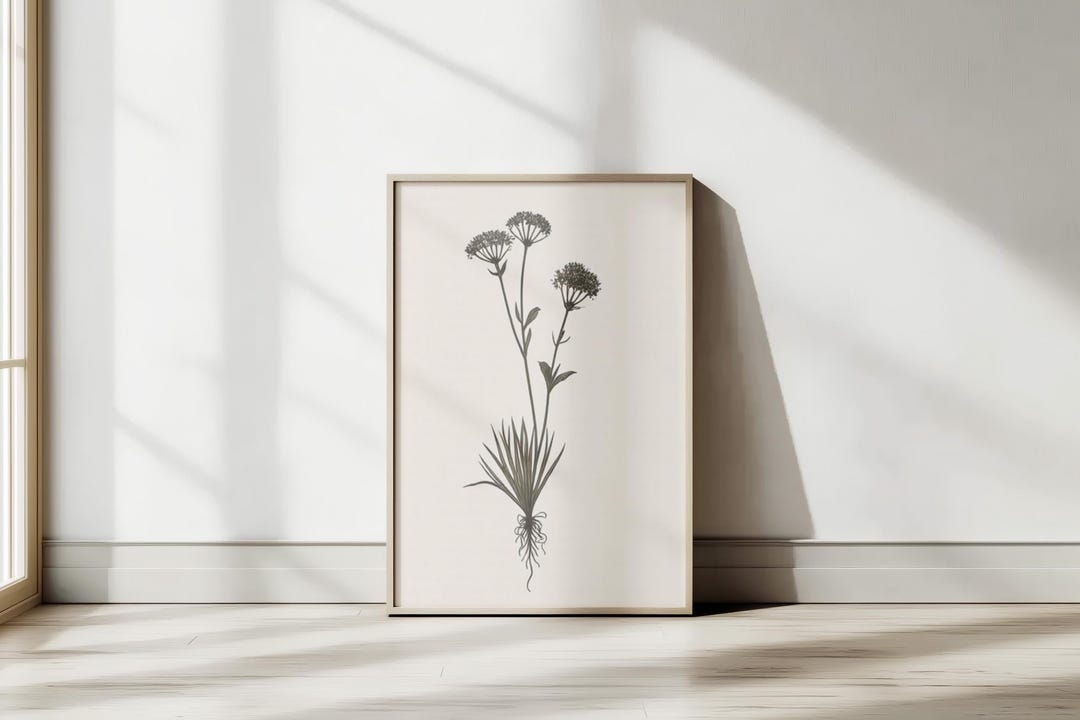 Antique Flower Print | Vintage Botanical Illustration | Floral Wall Art ...