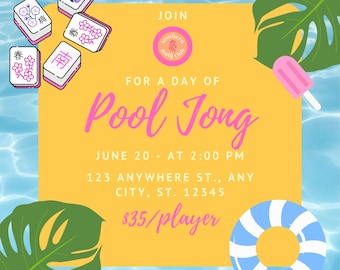 Pool Jong Invitation // Template