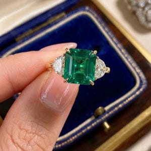 Natural emerald ring 8 - Etsy 日本