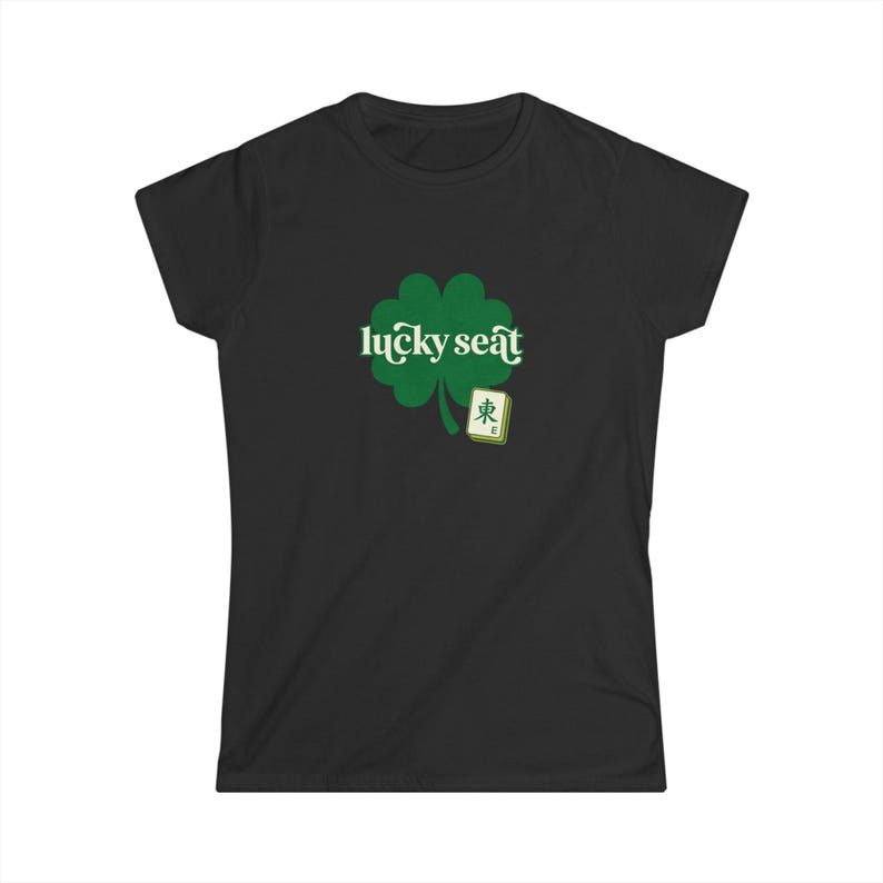 Copia de la camiseta con trébol Lucky Seat / camiseta con gráfico de trébol imagen 3