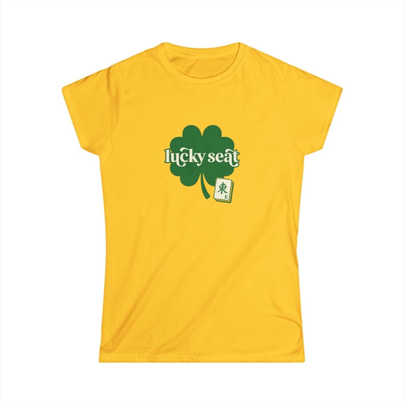 Copia de la camiseta con trébol Lucky Seat / camiseta con gráfico de trébol imagen 4