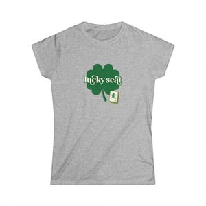 Copia de la camiseta con trébol Lucky Seat / camiseta con gráfico de trébol imagen 1