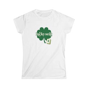 Copia de la camiseta con trébol Lucky Seat / camiseta con gráfico de trébol imagen 2