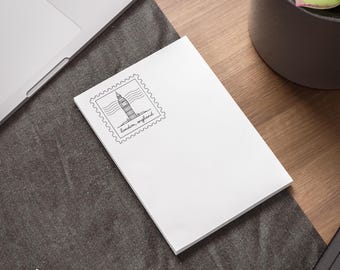 Bloc de notas adhesivas con el sello del Big Ben de Londres / Notas adhesivas de Londres, Inglaterra