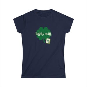 Copia de la camiseta con trébol Lucky Seat / camiseta con gráfico de trébol imagen 9