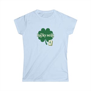 Copia de la camiseta con trébol Lucky Seat / camiseta con gráfico de trébol imagen 7
