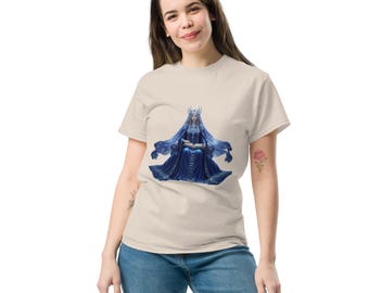 Camiseta Mystic Manga Mitzrael, Top de ángel con estética de bruja, Camiseta gráfica esotérica espiritual, Ropa mística alternativa