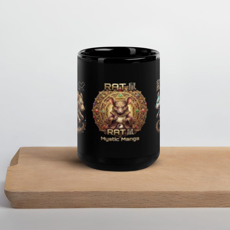 Mug brillant noir