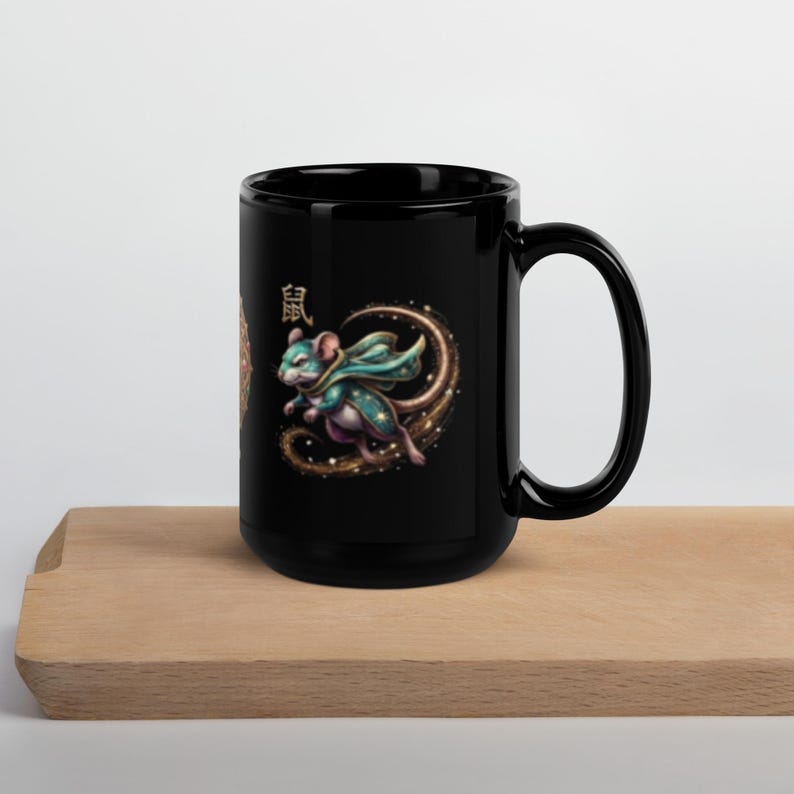 Mug brillant noir