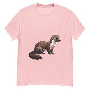 Marten Origami T-Shirt, Geometric Marten Art, Low Poly Marten Sweater, Minimalist Nature Lover Gift, Cozy Trendy Streetwear Top