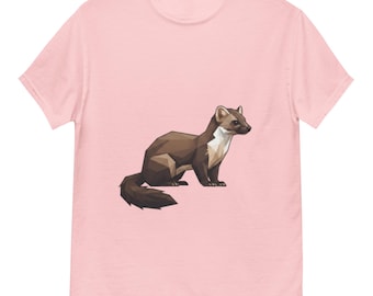 Camiseta de origami de marta, arte geométrico de marta, suéter de marta de baja poli, regalo minimalista para amantes de la naturaleza, top cómodo y moderno de estilo urbano.