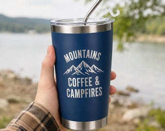 Custom Name Travel Mug, Personalized 20 oz Tumbler, Laser Engraved Tumbler, Stainless Steel water cup, Bridesmaid Tumbler, Insulated Tumbler