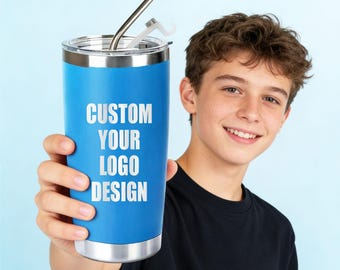 Custom Laser Engraved Tumbler, Personalized 20 oz Tumbler, Name Travel Mug, Stainless Steel water cup, Bridesmaid Tumbler, Insulated Tumbler