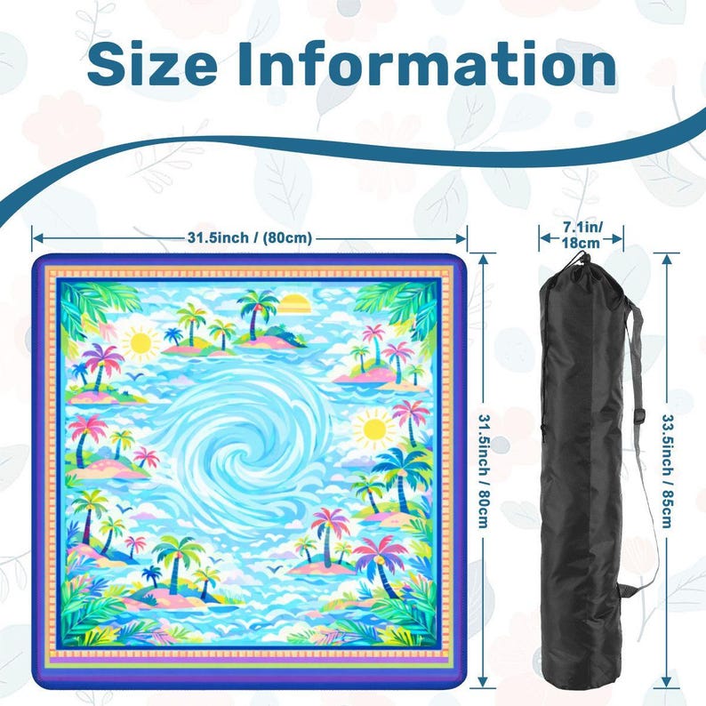 Tropical Beach Mahjong Mat immagine 4