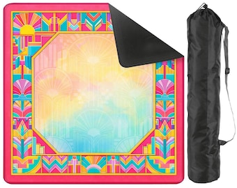 Tapis de mahjong néon Miami