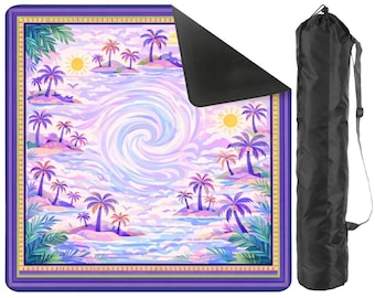 Tapis de mahjong tropical