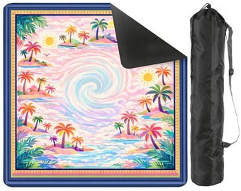 Pastel Tropical Mahjong Mat