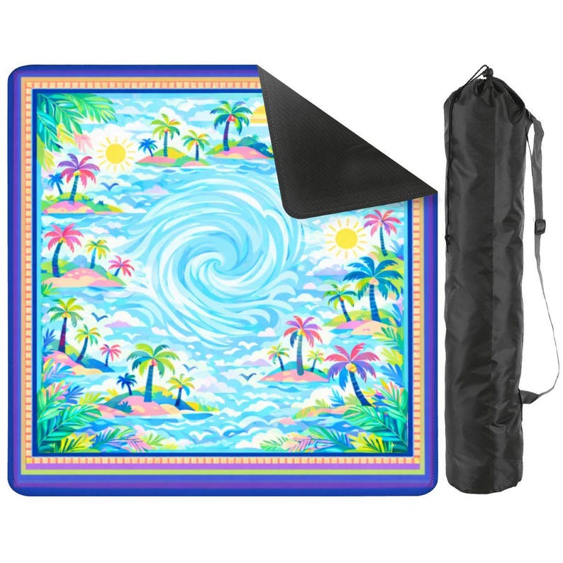 Tropical Beach Mahjong Mat immagine 1