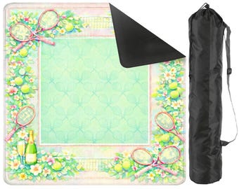 Tapis de tennis mahjong pastel