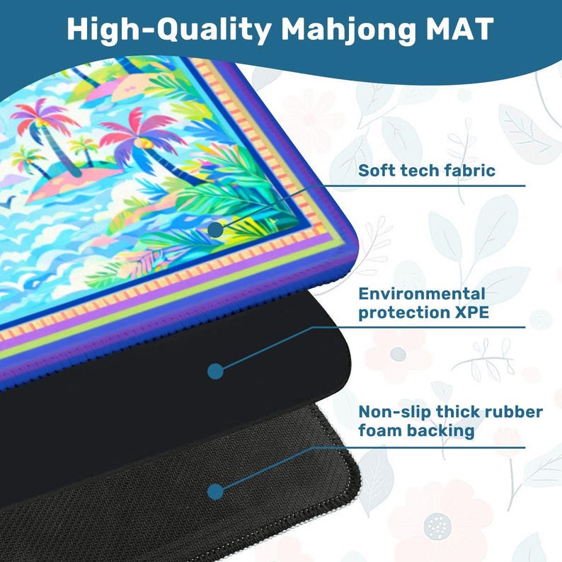 Tropical Beach Mahjong Mat immagine 5