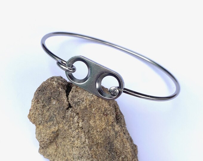 Recycled Stainless Steel Bicycle Spoke Bracelet With Cleat Adapter